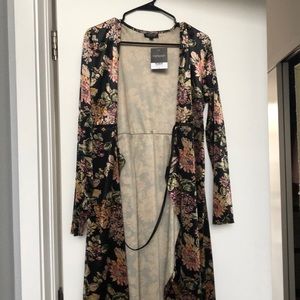 Beautiful black and gold velour dress NEVER WORN